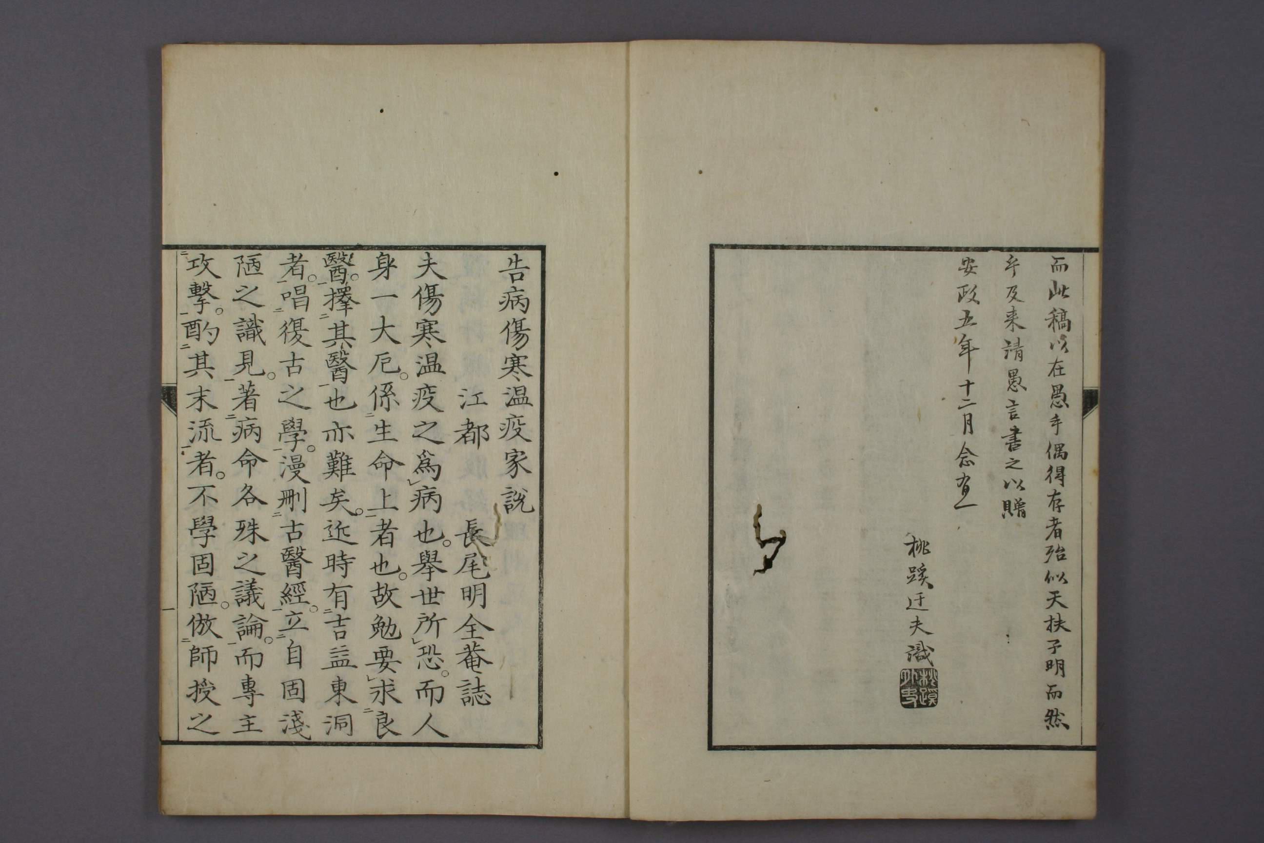  告病伤寒瘟疫家说 