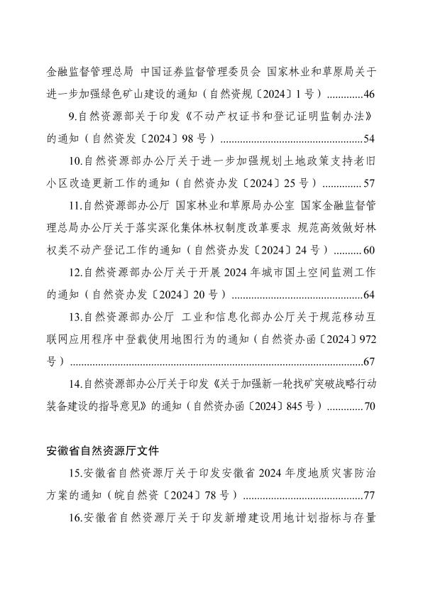  最新自然资源文件汇编20241101 