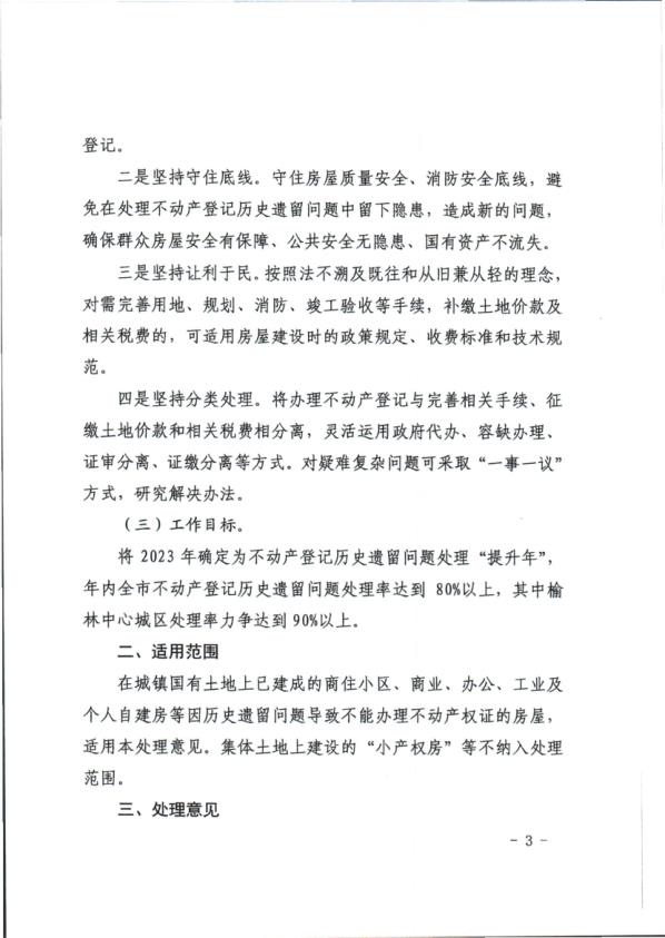  10_关于印发榆林市不动产登记历史遗留问题处理意见的通知 